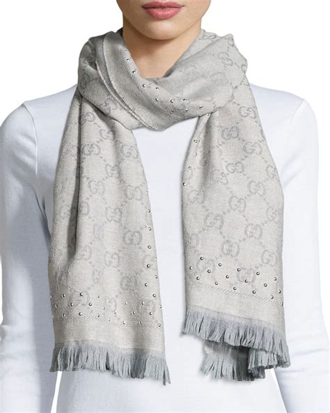 gucci jacquard scarf